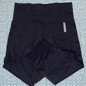 Gymshark Energy Seamless Cropped Leggings (BLACK)